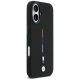 BMW M Silicon Tricolor Line MagSafe Phone Case Cover iPhone 17 - Black