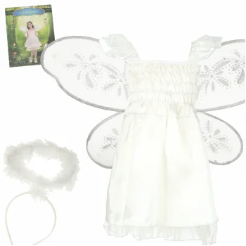 Angel Carnival Costume for Kids, Size M (110-120 cm)