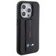 BMW iPhone 15 Pro Case Grip Stand Smooth & Carbon, Black
