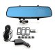 Vehicle Blackbox Rearview Mirror with DVR and Display + Full HD 1080p Rotating Camera