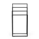 Modernhome Freestanding Towel Stand, 4 Tiers, Black