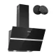IsEasy TV1360D4-CC-I2 Kitchen Cooker Hood 60 cm, Black