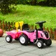 Multistore New Holland Ride-On Tractor with Trailer, Pink