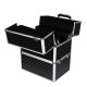 XXL Makeup Train Case Cosmetic Organizer Storage Box, Black
