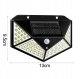 Dārza āra apgaismojums nakts lampa ar saules bateriju akumulatoru un kustības sensoru 100 LED | Outdoor Solar Lamp