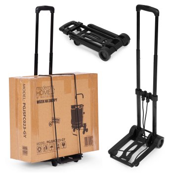 Folding Hand Truck Dolly Cart by ModernHome, 66 lbs Capacity for Luggage & Boxes