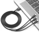 XO NB173 3-in-1 USB Cable to Lightning, USB-C, microUSB 1.2 m 2.4A Black