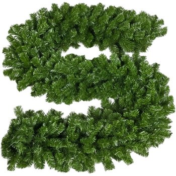 Ruhhy Thick Christmas Garland 2.7m, Dense Artificial Greenery 26243