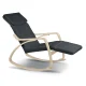 Sofotel Suzi Rocking Lounge Chair with Footrest, Grey