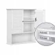 Leobert Hanging Bathroom Cabinet with Adjustable Shelf, White