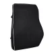 Promedix PR-214 Memory Foam Lumbar Support Pillow, 50D, 44x37x12 cm, Black