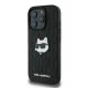 Apple iPhone 16 Pro Max 6.9\'\' Karl Lagerfeld Monogram Choupette Head Pin Cover Case, Black