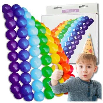 Bakalu Rainbow Latex Balloon Set, 77 Pcs