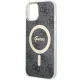 Guess iPhone 14 Case 4G MagSafe, Black
