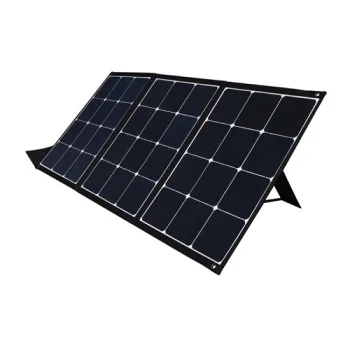 Folding Solar Panel 120W with USB-C, 2x USB-A QC 3.0 and Adapters