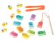 Montessori bee magnet wooden fishing game