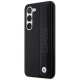 BMW Samsung Galaxy S23+ Case Leather Textured & Stripe Black