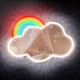 Forever Light FMNE05 Mirror LED Neon Cloud, Multicolor