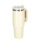 Insulated Tumbler with Handle and Straw 1.2L, Cream