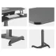 Maclean MC-835 Electric Height Adjustable Desk, Black