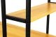 Modernhome PJJCT0002-302 Computer Desk with Shelves, Loft Style, Light Oak/Black