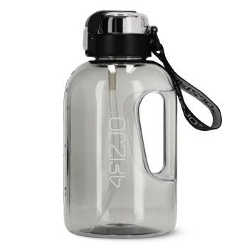 4Fizjo Sports Water Bottle, 2 L, Tritan, Grey