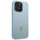 Guess Saffiano 4G Small Metal Logo Case for iPhone 13 Pro Max - Blue