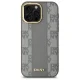 DKNY iPhone 14 Pro Max Case Leather Checkered Mono Pattern MagSafe, Beige