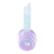 ONIKUMA B90 Wireless Gaming Headset with RGB Cat Ears, Blue/Purple
