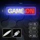 GAME ON LED Neon Sign by Forever Light, USB Wall Light for Gaming Room Decor, Multicolor
