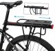 Universal Bicycle Rear Aluminum Trunk Bike Rack, Black