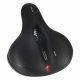 Comfortable Bike Seat with Foam Cushion and Safety Reflector, Black