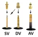 Valve Adapter Set AG414C DV / AV / SV, 24 pcs.