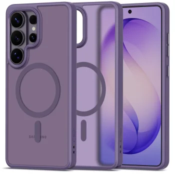 Tech-Protect Magmat MagSafe Case for Samsung Galaxy S26 Ultra - Matte Purple
