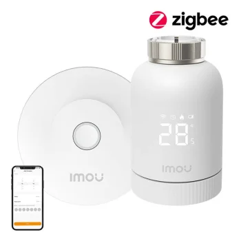Smart Radiator Thermostat Kit IMOU KIT-TRV1-EU-2 ZigBee Gateway & Adapters