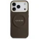 Guess Peony Hot Stamp MagSafe Case for Apple iPhone 17 Pro, Brown