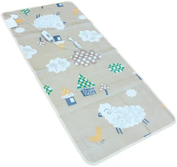 Heated Electric Blanket 150 cm x 70 cm Sheeps