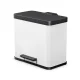 Hailo Öko duo Plus L Recycling Pedal Bin 26L, Matte White