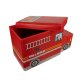 Kruzzel Toy Box Fire Truck, Red