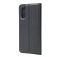 Sony Xperia 10 II Magnetic Leather Case Cover Card Holder, Black
