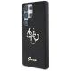 Guess Fixed Glitter Big 4G Metal Logo Case for Samsung Galaxy S25 Ultra, Black