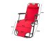 Folding Garden Lounger and Beach Chair 2-in-1 Zero Gravity, Red