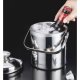 Insulated Stainless Steel Ice Bucket with Tongs and Spoon Ruhhy, 1.3L