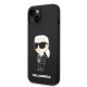 Karl Lagerfeld Silicone Ikonik Case for iPhone 14 Plus / 15 Plus - Black
