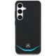Mercedes Leather Contrasted Blue MagSafe Case for Samsung Galaxy S25, Black