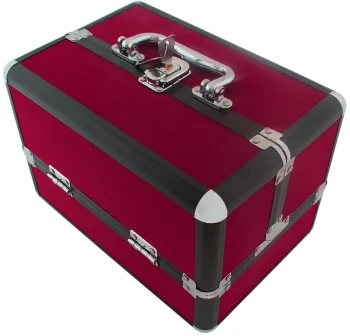 Cosmetic Train Case 25x17x17 cm, Purple