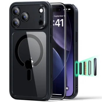 ESR Classic Hybrid MagSafe + Tempered Glass Set iPhone 17 Pro Max - Clear Black