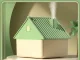 House-Shaped Air Humidifier & Aroma Diffuser, 1L, USB, Green