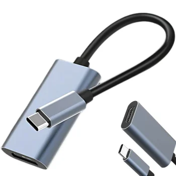 USB-C to HDMI 4K 60Hz Adapter, 18cm, Silver/Black