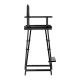 Folding Aluminum Makeup Visage Chair / Director\'s Chair, Ash color